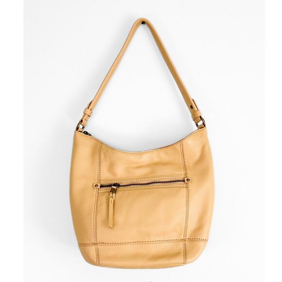 The Sak Butter Yellow Leather Satchel Shoulder Purse Bag - Picture 2 of 8